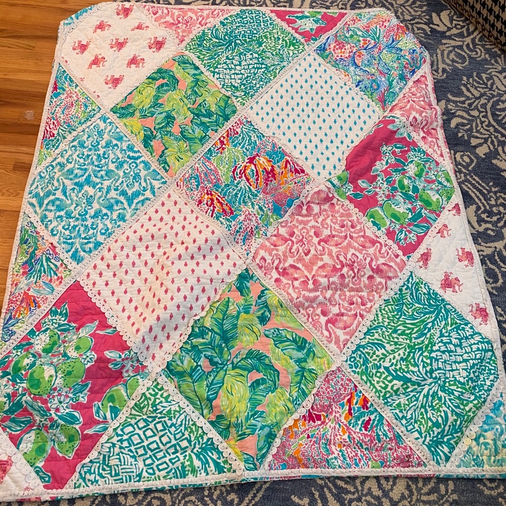 Lily Pulitzer Twin Sized Quilt